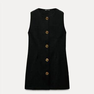 ZARA SHORT DRESS WITH BUTTONS